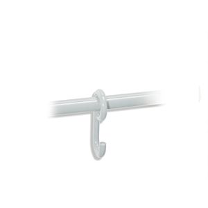 Hewi 477 hook 477.30.02097 light gray, height: 105mm, to slide on
