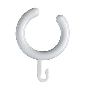 Hewi curtain rings 801.34.E0195 rock grey, 5 pieces