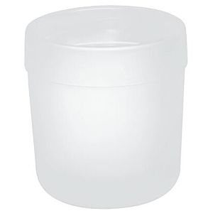 HEWI Serie 477 Glasbecher 4770402005 matt weiß, flachbodig