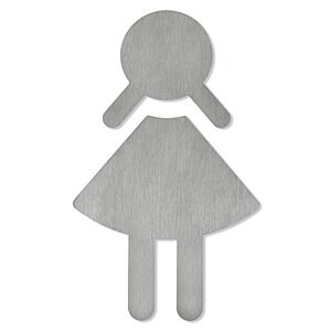 Hewi symbol femme 710XA.150.2 autocollant, Inox mat