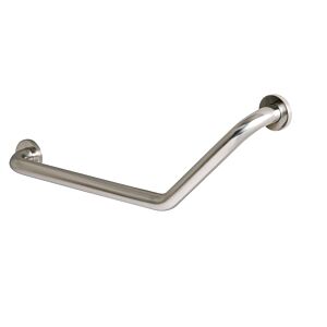 Hewi 805 poignée coudée 805.22.200L angle 135 degrés, Inox sol mat, version gauche