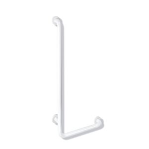 Hewi 801 active + angled handle 801.22D11098 900 x 300 mm, signal white, antimicrobial