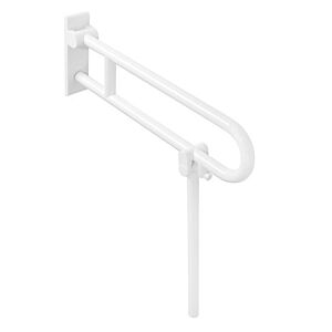 Hewi 801 Hewi support rail 801.50.104S99 600 mm, pure white, rotatable, with footrest