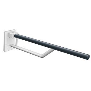 Hewi Duo Stützklappgriff 950.50.1219133 Ausladung 700mm, mobil, Abdeckung signalweiß, rubinrot