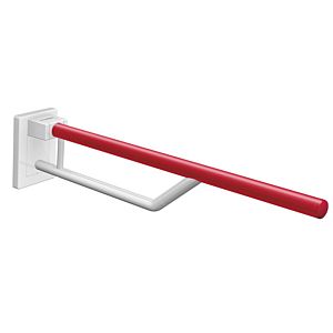 Hewi Duo Stützklappgriff 950.50.1319933 mobil, Ausladung 850, Abdeckung reinweiß, rubinrot