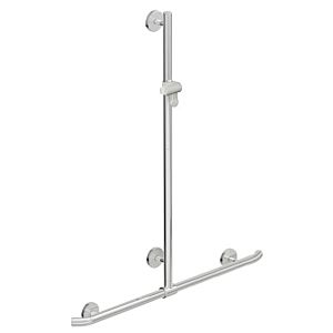 Hewi Warm Touch Duschhandlauf 950.35.41054 anthrazitgrau, 1100 x 962 mm, mit verschiebbarer Brausestange