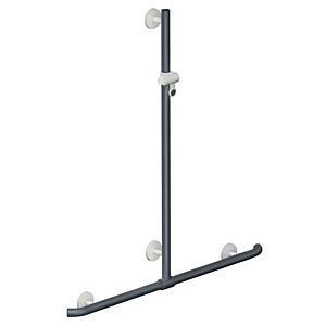 Hewi main courante de System 800 K match0 950.35.4109992 1100 x 962 mm, gris anthracite, avec Hewi System 800 K coulissante