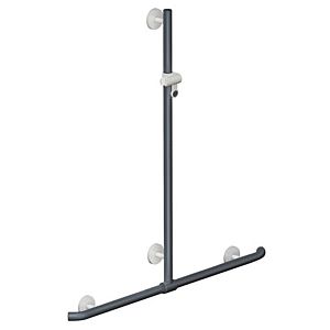 Hewi main courante de System 800 K match0 950.35.4509992 1250 x 812 mm, gris anthracite, avec Hewi System 800 K coulissante