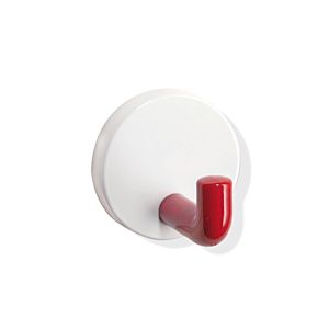 Hewi System 800 K crochet simple 800.90.0309933 capuchon rosace blanc pur, rubinrot , 45mm