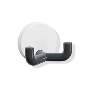 Hewi System 800 K double hook 800.90.0409984 rosette cap pure white, umber, 43.5mm