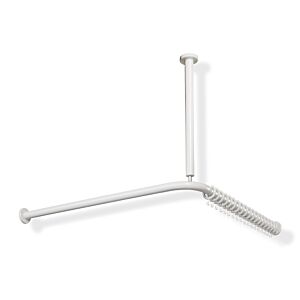 Hewi 801 tringle à rideaux 801.34.126198 1500 x 1500 mm, 28 anneaux de rideau, blanc de sécurité