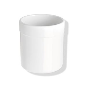 Hewi 477 mug 477.04.02098 signal white, flat-bottomed