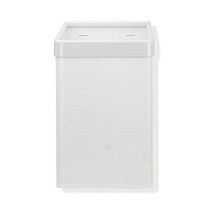 Hewi 477 paper towel basket 477.05.2001250 perforated sheet white, steel blue, for 60 l bags