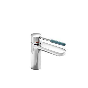 Hewi AQ AQ1.12M1024055 chrome-plated, handle aqua blue, round, projection 159 mm