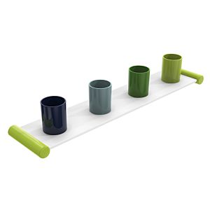 Hewi porte-gobelet pour brosse à dents 800.03.40174 4 places, vert pomme