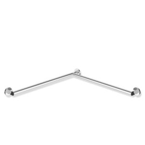 Hewi System 900 handrail 900.35.10140 Stainless Steel chrome-plated, 765 x 765 mm, right-hand version