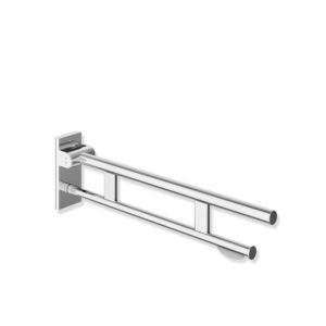 Hewi System 900 Bras de support mobile 900.50.40640 saillie 700 mm, Inox chrome, porte-papier WC