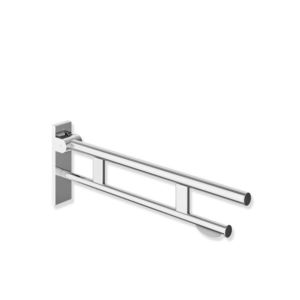 Hewi System 900 support rail 900.50.16440 projection 750 mm, Stainless Steel chrome-plated, WC paper holder