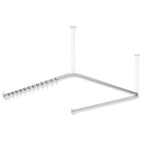 Hewi System 900 curtain rod 900.34.30SXA Stainless Steel ground matt, d = 25mm, A1 / A2 / A3 variable