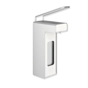 Hewi System 900 disinfection and soap dispenser 900.06.002XA Stainless Steel ground matt, 92.5x388x207mm