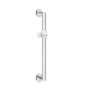 Hewi System 900 Hewi System 900 bar 900.33.0004098 600 mm, shower holder signal white, bar Stainless Steel chrome-plated