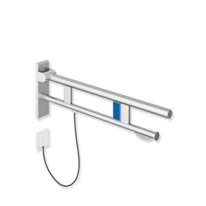 Hewi System 900 support rail 900.50.186XA projection 900 mm, Stainless Steel ground matt, left