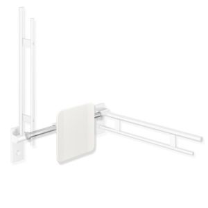 Hewi System 900 support dorsal 900.51.906XA98 Inox sol, polyamide blanc signal