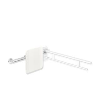 Hewi System 900 back support 900.51.902XA98 Stainless Steel sanded, polyamide signal Stainless Steel , handle left, rosette right