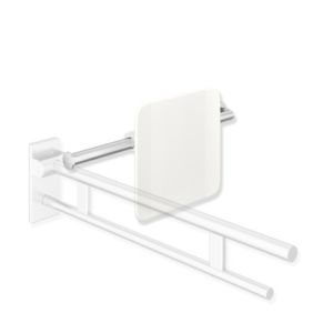 Hewi System 900 support dorsal 900.51.908XA98 Inox sol, polyamide blanc signal, gauche