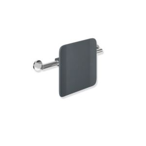 Hewi System 900 dossier 900.51.9054092 Inox chromé, polyamide anthracite, montage mural