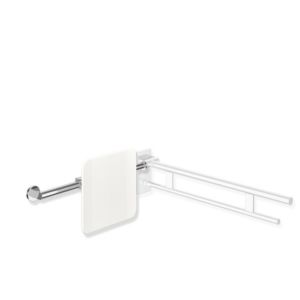 Hewi System 900 dossier 900.51.9074098 Inox chromé, polyamide blanc signal, droite