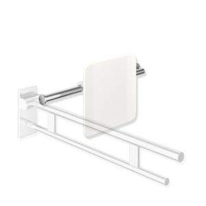 Hewi System 900 back support 900.51.9034098 Stainless Steel chrome-plated, polyamide signal Stainless Steel , handle on the right, rosette on the left