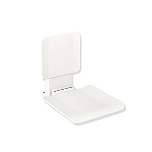 Hewi System 900 siège suspendu 900.51.11260CV 450 x 533 x 650 mm, Inox revêtu par poudre, noir mat mat en plastique noir