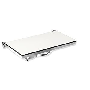 Hewi siège de System 900 rabattable match0 900.51.21140 692 x 359 mm, rectangulaire, poli