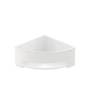Hewi System 900 corner shower basket 900.03.00260AS deep matt white, powder-coated