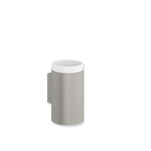 Hewi System 162 mug 162.04.11060AX revêtement par poudre gris clair perle mica mat profond/polyamide blanc mat, cylindrique