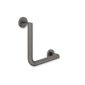 Hewi System 900 angulaire match0 900.22.13060SC Inox thermolaqué gris foncé perle mica profond mat, 255 x 255 mm, version droite