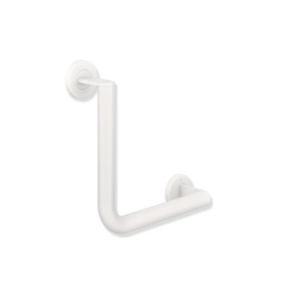 Hewi System 900 angulaire match0 900.22.13060DX Inox peint par poudrage blanc profond mat, 255 x 255 mm, version droite