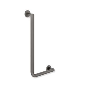 Hewi System 900 angulaire match0 900.22.13160SC Inox thermolaqué gris foncé perle mica foncé mat, 600 x 300 mm, version droite