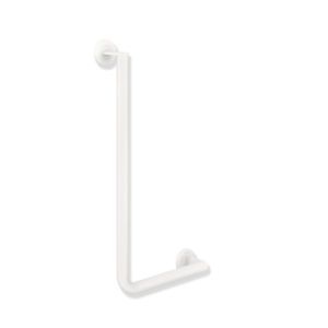 Hewi System 900 angulaire match0 900.22.13160DX Inox laqué par poudre blanc profond mat, 600 x 300 mm, version droite