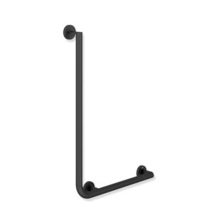 Hewi System 900 angulaire match0 900.22.13260DC Inox thermolaqué noir mat profond, 750 x 500 mm, version droite