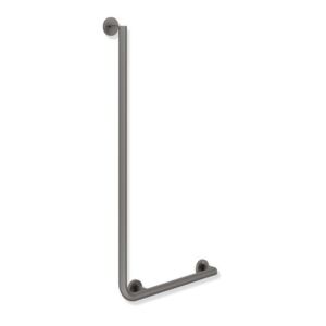 Hewi System 900 angulaire match0 900.22.13460SC Inox revêtement par poudre gris foncé perle mica profond mat, 1000 x 500 mm, version droite
