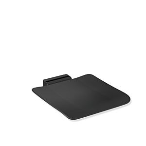 Hewi System 900 pliante match0 900.51.20260CV 450 x 112 x 525 mm, Inox revêtement par poudre noir mat, plastique noir mat