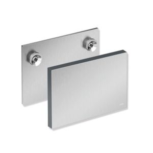 Hewi plaque de montage System 900 900.51.003XA92 plaque en Inox fond mat, Habillages d´interrupteurs anthracite, avec couvercle