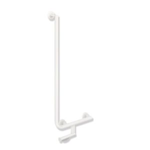 Hewi System 900 Hewi System 900 900.22.14160DX Stainless Steel powder-coated white deep matt, 900 x 400 mm, right-hand version