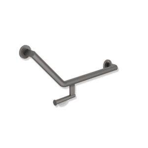 Hewi System 900 angulaire match0 900.22.30260SC 620 x 283 mm, Inox revêtement par poudre gris foncé perle mica foncé mat, droite