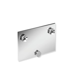 Hewi System 900 Montageplatte 900.51.00140 Edelstahl verchromt, 163x109x15,6mm