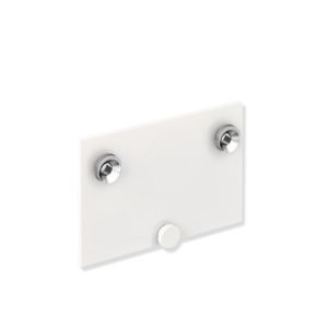 Hewi System 900 mounting plate 900.51.00160DX Stainless Steel powder-coated white deep matt, 163x109x15.6mm