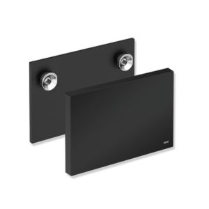Hewi System 900 Montageplatte 900.51.00360CV Platte pulverbeschichtet schwarz tiefmatt, Rahmen schwarz, mit Abdeckung
