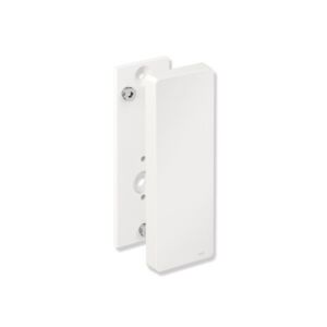 Hewi System 900 Montageplatte 900.50.00360AS für mobile Stützklappgriffe, Edelstahl pulverbeschichtet weiß tiefmatt, Polyamid weiß matt, mit Abdeckung